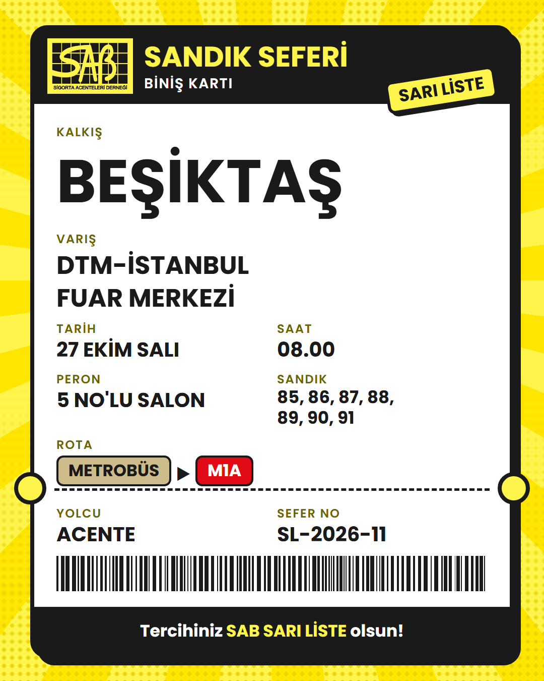 Biniş kartı