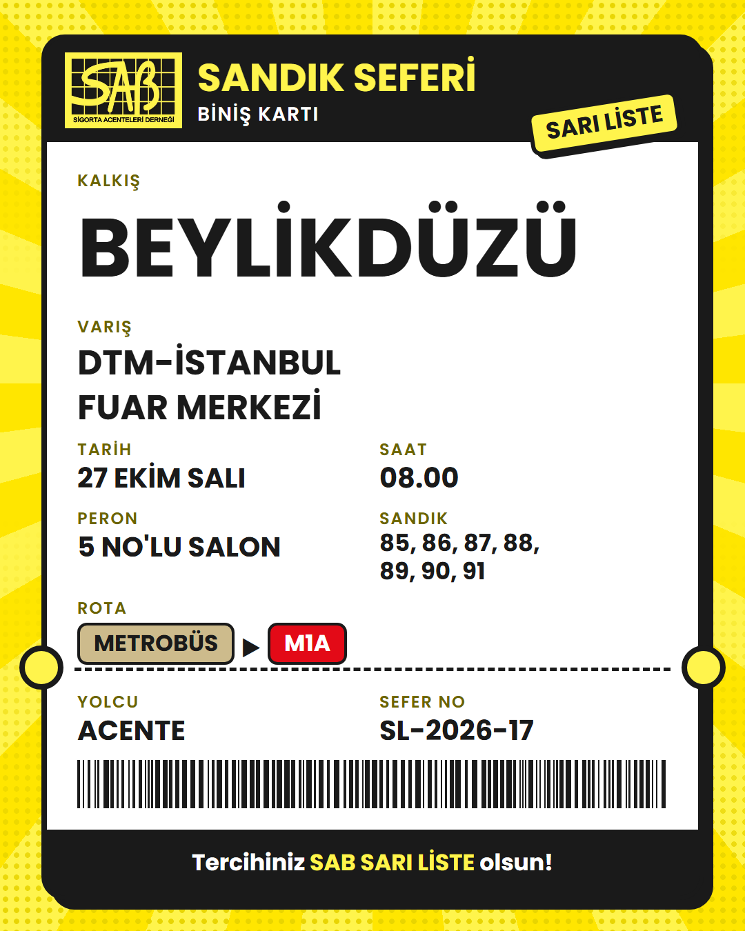 Biniş kartı